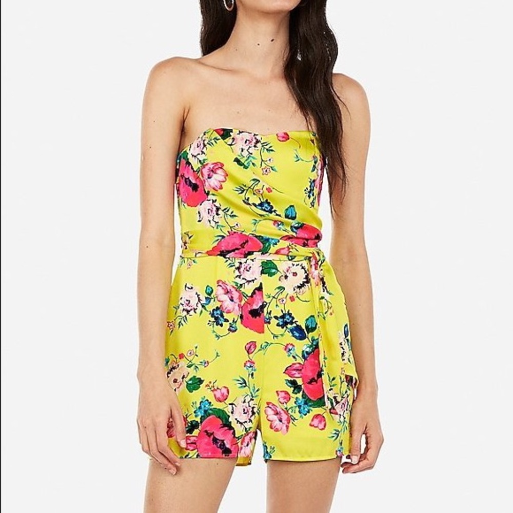 Express Floral Romper - New w/ Tags
